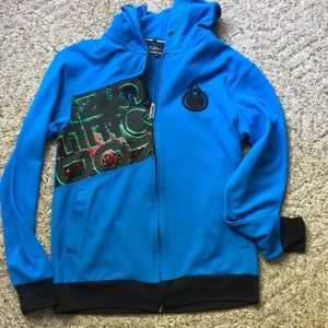 Nomis snowboard full zip hoodie jacket medium